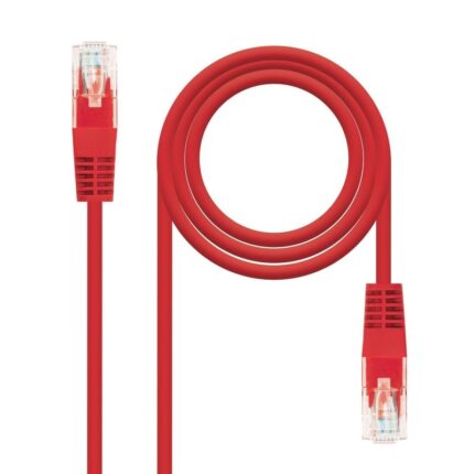 Cable de Red RJ45 UTP Nanocable 10.20.0400-R Cat.6/ 50cm/ Rojo