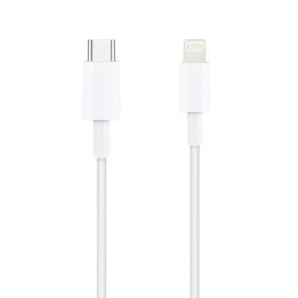 Cable USB 2.0 Tipo-C Lightning Nanocable 10.10.0602/ USB Tipo-C Macho - Lightning Macho/ 2m/ Blanco