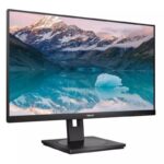 Monitor Profesional Philips 242S9JML 23.8"/ Full HD/ Multimedia/ Regulable en altura/ Negro