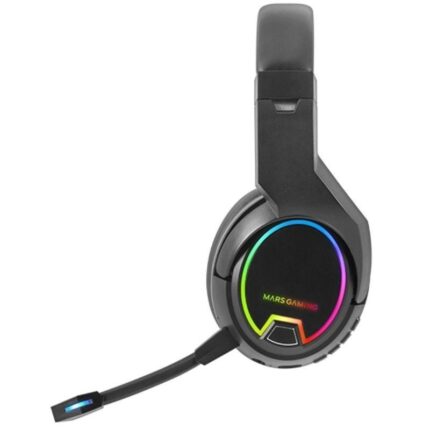 Auriculares Gaming Inalámbricos con Micrófono Mars Gaming MHW100/ Jack 3.5/ Negros