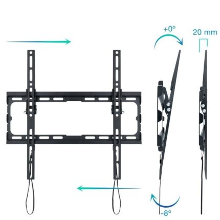 Soporte de Pared Fijo / Inclinable TooQ LP1071T-B para TV de 32-70"/ hasta 45kg