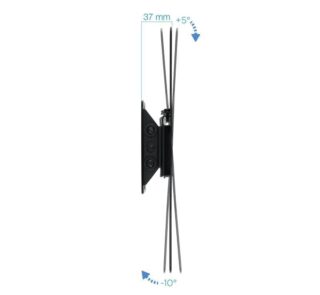 Soporte de Pared Fijo Inclinable TooQ LP1342T-B para TV de 23-42"/ hasta 35kg