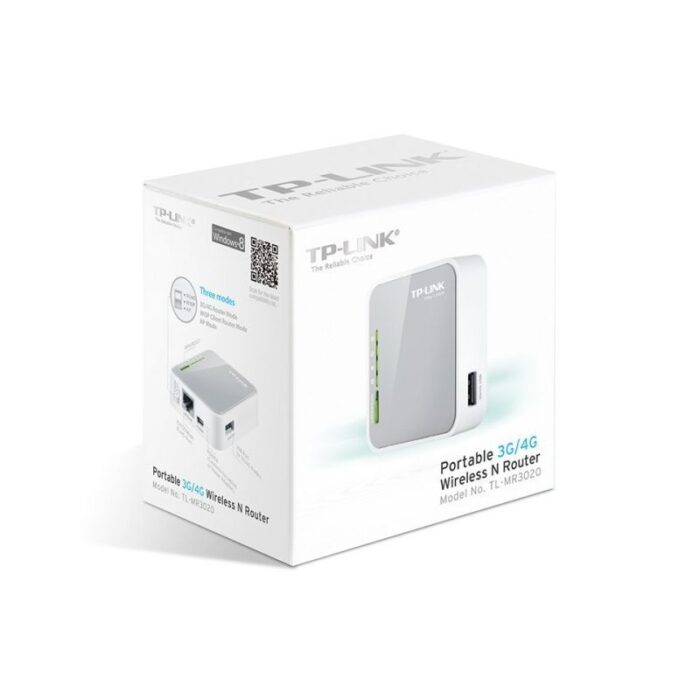 Router Inalámbrico 3G TP-Link TL-MR3020 150Mbps/ 2.4GHz/ 1 Antena/ WiFi 802.11n/g/b