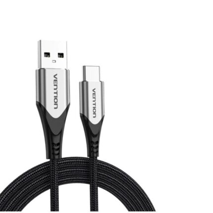 Cable USB 2.0 Tipo-C Vention CODHF/ USB Macho - USB Tipo-C Macho/ Hasta 60W/ 480Mbps/ 1m/ Gris