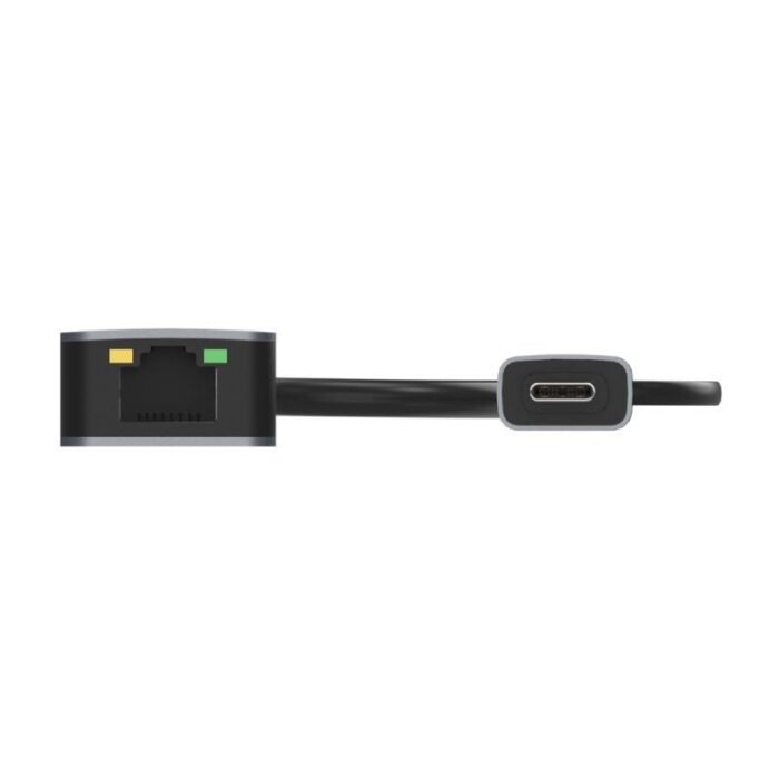 Adaptador USB 3.2 Gen1 Aisens A109-0710/ USB Macho - USB Tipo-C Macho - RJ45 Hembra/ 2500Mbps/ 15cm/ Gris