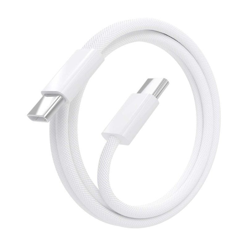 Cable USB 2.0 Tipo-C Aisens A107-0855/ USB Tipo-C Macho - USB Macho/ Hasta 60W/ 480Mbps/ 1m/ Blanco