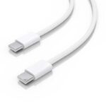 Cable USB 2.0 Tipo-C Aisens A107-0855/ USB Tipo-C Macho - USB Macho/ Hasta 60W/ 480Mbps/ 1m/ Blanco