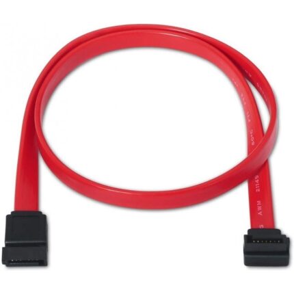 Cable SATA Aisens A130-0155/ SATA Hembra - SATA Hembra/ Hasta 0.1W/ 768Mbps/ 50cm/ Rojo