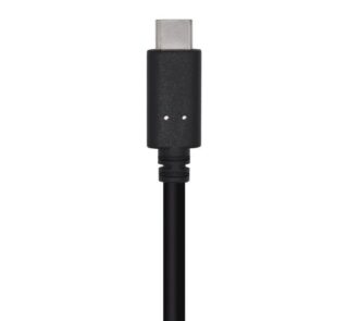 Cable USB 3.1 Tipo-C Aisens A107-0450/ USB Tipo-C Macho - USB Macho/ 1.5m/ Negro