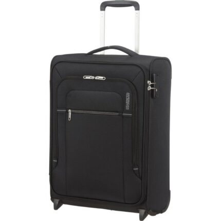 Maleta de Cabina American Tourister Crosstrack Upright 55cm/ 55x40x20cm/ 2 Ruedas/ Negra y Gris