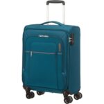 Maleta de Cabina American Tourister Crosstrack Spinner 55cm/ 55x40x20cm/ 4 Ruedas/ Marino y Naranja