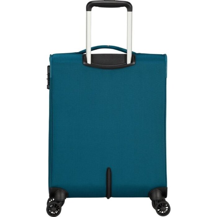 Maleta de Cabina American Tourister Crosstrack Spinner 55cm/ 55x40x20cm/ 4 Ruedas/ Marino y Naranja