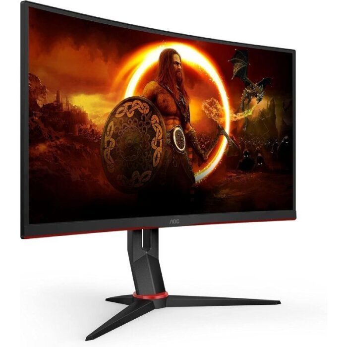 Monitor Gaming Curvo AOC C27G2ZU/BK 27"/ Full HD/ 0.5ms/ 240Hz/ VA/ Multimedia/ Regulable en altura/ Negro