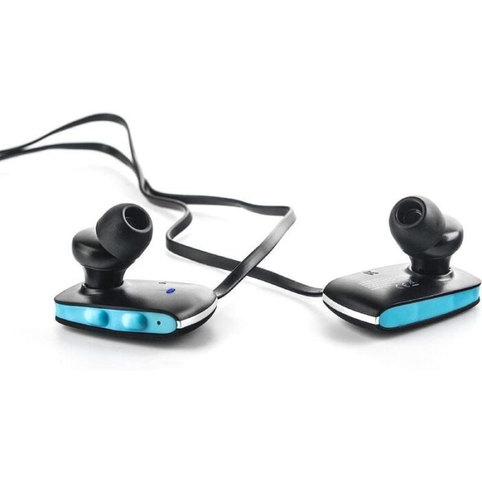 Auriculares Inalámbricos Deportivos Elbe ABT-038-DEP/ con Micrófono/ Bluetooth/ Azules y Negros