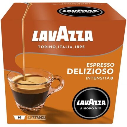 Cápsula Lavazza Deliziosamente para cafeteras A Modo Mio/ Caja de 16