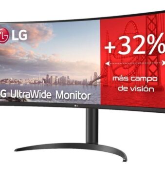 Monitor Profesional Ultrapanorámico Curvo LG UltraWide 34WP75CP-B 34"/ WQHD/ Multimedia/ Regulable en altura/ Negro