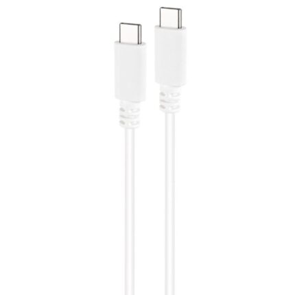 Cable USB 2.0 Tipo-C Nanocable 10.01.2301-W/ USB Tipo-C Macho - USB Tipo-C Macho/ 480Mbps/ 1m/ Blanco