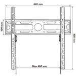 Soporte de Pared Nox Lite Wall Stand para Monitores y TV de 23-55"/ hasta 35kg