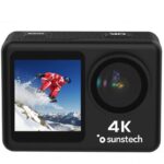 Cámara Digital Deportiva Sunstech Adventure 4K/ 16MP/ Ángulo de visión 170º/ Negra