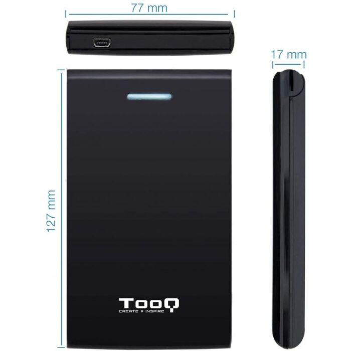 Caja Externa para Disco Duro de 2.5" TooQ TQE-2526B/ USB 3.1