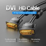 Cable DVI Vention EAABF/ DVI-D Macho - DVI-D Macho/ 1m/ Negro