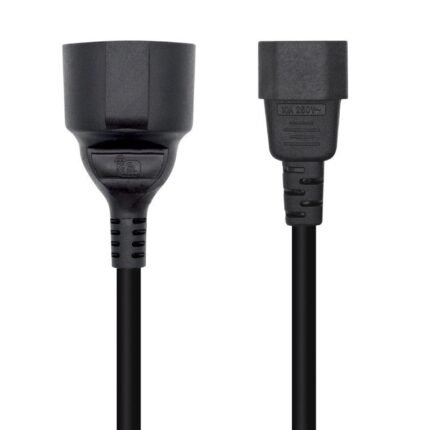 Adaptador Alimentación Aisens A132-0467/ C14 Macho - CEE7 Hembra/ 25cm/ Negro