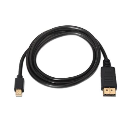 Cable Mini DisplayPort Aisens A124-0131/ DisplayPort Macho - Mini DisplayPort Macho/ Hasta 5W/ 2300Mbps/ 2m/ Negro