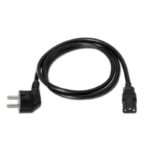 Cable Alimentación Aisens A132-0168/ CEE(7-7) Macho - C13 Hembra/ Hasta 1500W/ 3m/ Negro