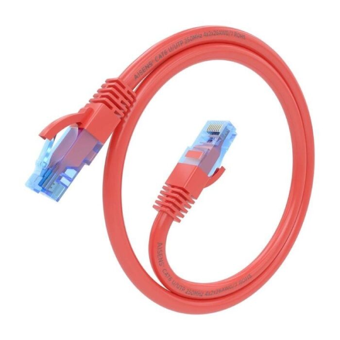 Cable de Red RJ45 AWG26 CCA UTP Aisens A135-0793 Cat.6/ 4m/ Rojo