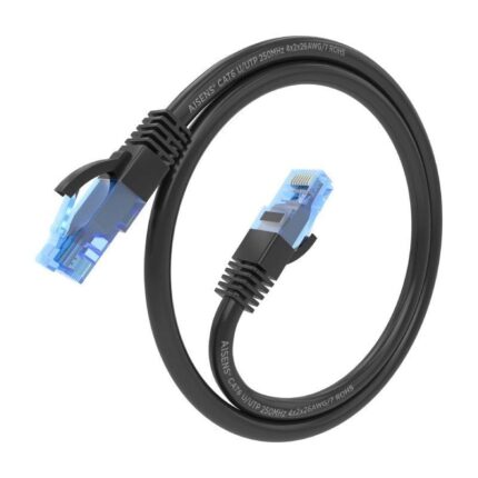 Cable de Red RJ45 AWG26 CCA UTP Aisens A135-0839 Cat.6/ 25cm/ Negro