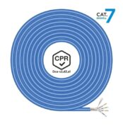 Bobina de Cable RJ45 SFTP AWG23 LSZH CPR Dca Aisens A146-0664 Cat.7/ 100m/ Azul