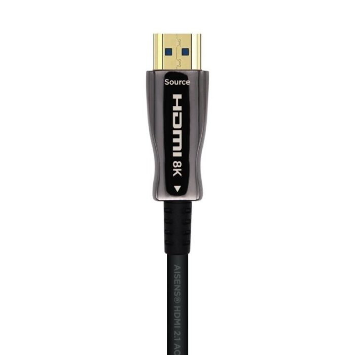 Cable HDMI 2.1 AOC 8K Aisens A153-0518/ HDMI Macho - HDMI Macho/ 25m/ Negro