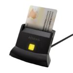 Lector de DNI y Tarjetas Aisens ASCR-SN04CSD-BK/ USB Tipo-C/ Negro