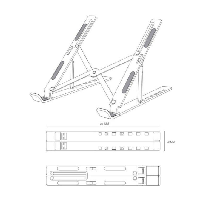 Soporte para Portátil/Tablet Aisens LPS2M-175 hasta 15"