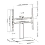 Soporte de Mesa Giratorio DT55S-217 para TV y Monitor de 32"-55"/ hasta 40 kg