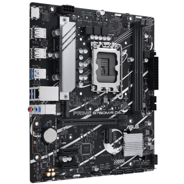 Placa Base Asus PRIME B760M-R D4 Socket 1700/ Micro ATX