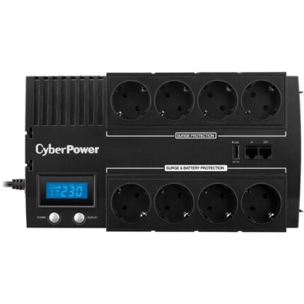 SAI Línea Interactiva Cyberpower BR700ELCD/ 700VA-420W/ 8 Salidas/ Formato Bloque