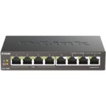 Switch D-Link DGS-1008P 8 Puertos/ RJ-45 Gigabit 10/100/1000/ PoE