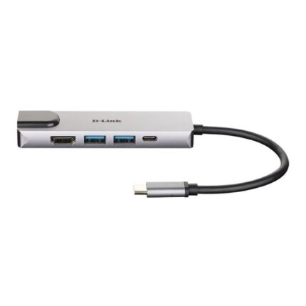 Docking USB Tipo-C D-Link DUB-M520/ 2xUSB/ 1xUSB Tipo-C/ 1xHDMI/ 1xRJ45/ 1xThunderbolt/ Gris