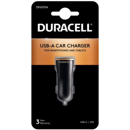 Cargador de Coche Duracell DR6030A/ 1xUSB/ 12W