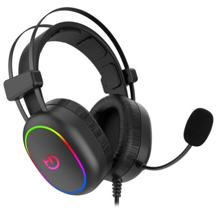 Auriculares Gaming con Micrófono Hiditec Erys ARGB/ Jack 3.5/ Negros