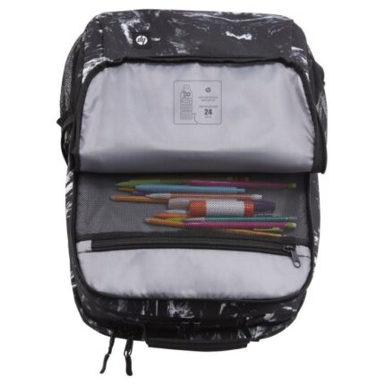 Mochila HP Campus XL 7J592AA para Portátiles hasta 16"/ Negra y Blanca