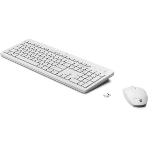 Teclado y Ratón Inalámbricos HP 230/ Blanco