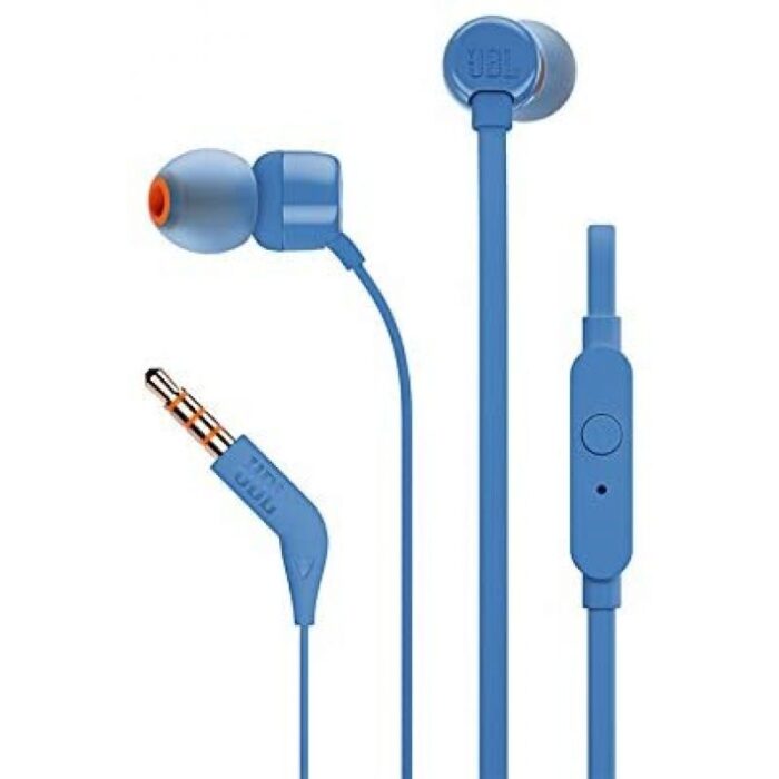 Auriculares Intrauditivos JBL Tune 110/ con Micrófono/ Jack 3.5/ Azules