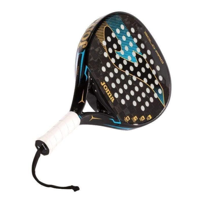 Pala de Pádel Joma Gold Pro/ Negra y Turquesa