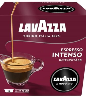 Cápsula Lavazza Intensamente para cafeteras A Modo Mio/ Caja de 16