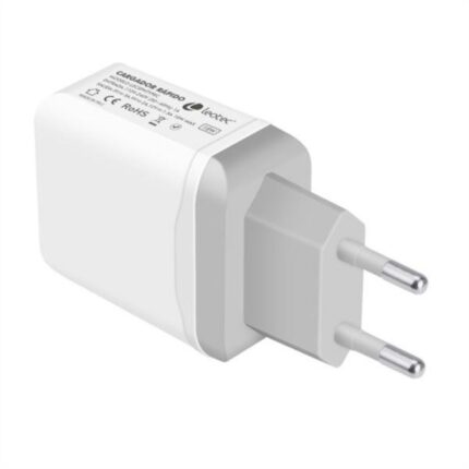 Cargador de Pared Leotec LECSPHTYPEC/ 1xUSB + Cable USB a USB Tipo-C/ 18W