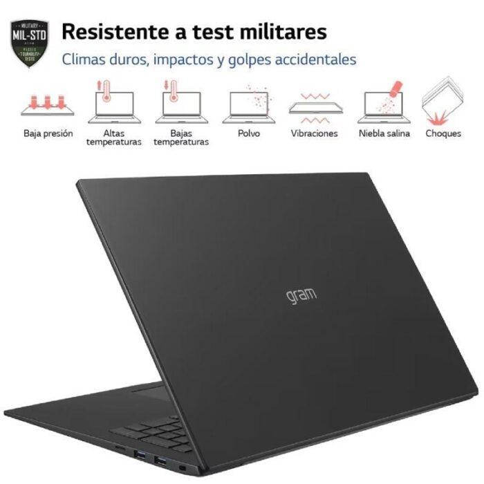 Portátil LG Gram 17Z90R-E.AD78B Intel Core i7-1360P/ 32GB/ 1TB SSD/ GeForce RTX 3050/ 17"/ Win11