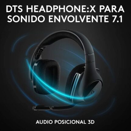 Auriculares Gaming Inalámbricos con Micrófono Logitech G533/ Negros