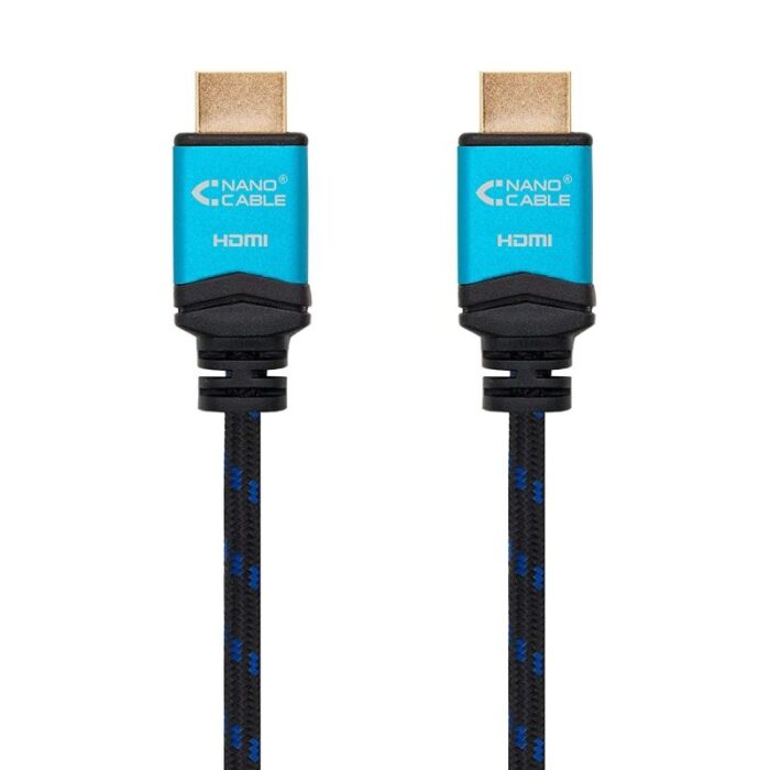 Cable HDMI 2.0 4K Nanocable 10.15.3707/ HDMI Macho - HDMI Macho/ 7m/ Negro/ Azul